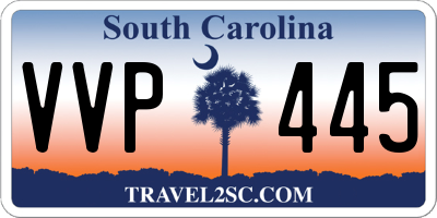 SC license plate VVP445