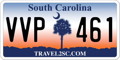SC license plate VVP461