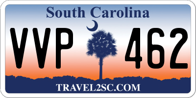 SC license plate VVP462