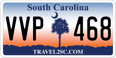 SC license plate VVP468