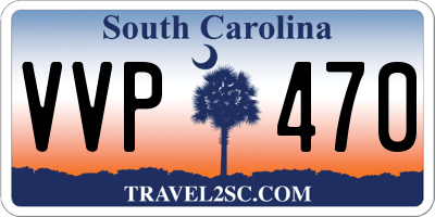 SC license plate VVP470