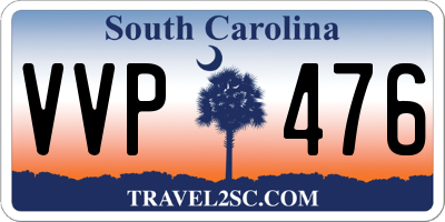 SC license plate VVP476