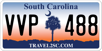 SC license plate VVP488