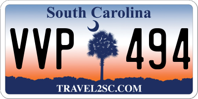 SC license plate VVP494