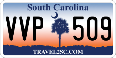 SC license plate VVP509