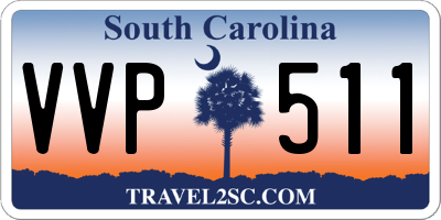 SC license plate VVP511
