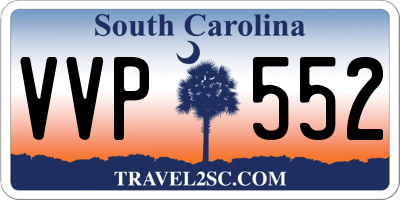 SC license plate VVP552
