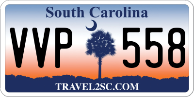 SC license plate VVP558