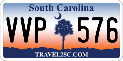 SC license plate VVP576