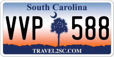SC license plate VVP588