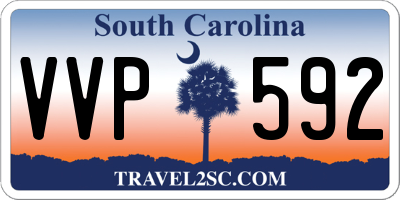 SC license plate VVP592