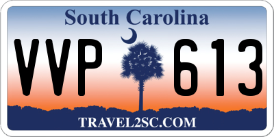 SC license plate VVP613