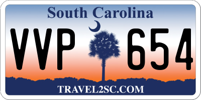 SC license plate VVP654