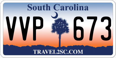 SC license plate VVP673