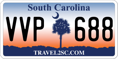SC license plate VVP688