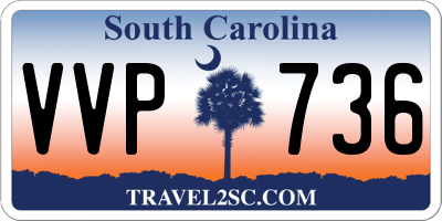 SC license plate VVP736