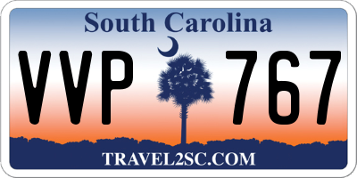 SC license plate VVP767