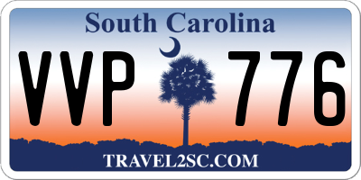 SC license plate VVP776