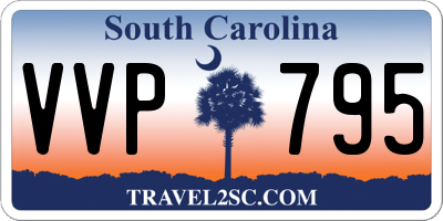 SC license plate VVP795