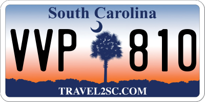SC license plate VVP810