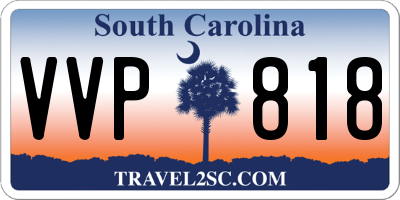 SC license plate VVP818