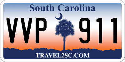 SC license plate VVP911
