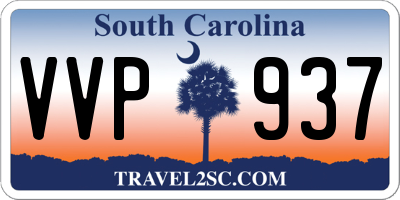 SC license plate VVP937