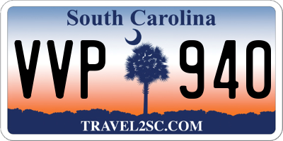 SC license plate VVP940