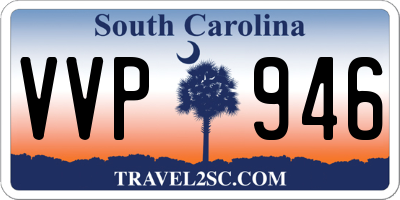 SC license plate VVP946