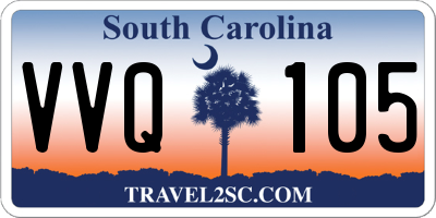 SC license plate VVQ105