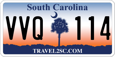 SC license plate VVQ114