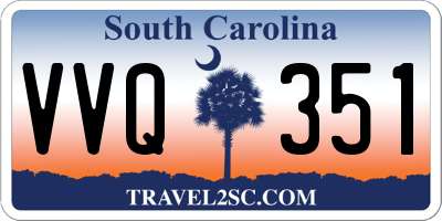 SC license plate VVQ351