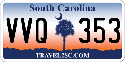 SC license plate VVQ353