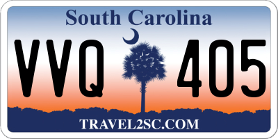 SC license plate VVQ405