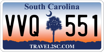 SC license plate VVQ551