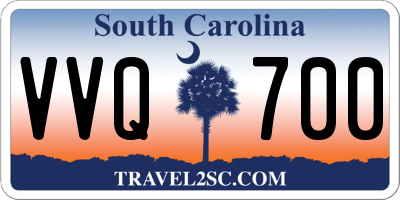 SC license plate VVQ700