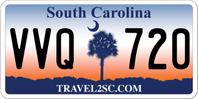 SC license plate VVQ720
