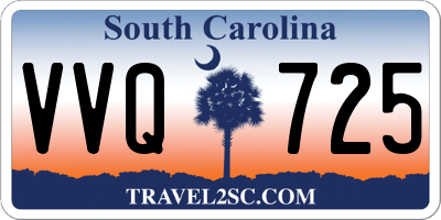 SC license plate VVQ725