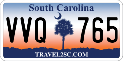SC license plate VVQ765