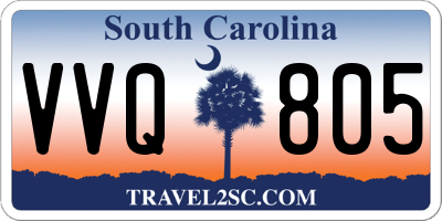 SC license plate VVQ805