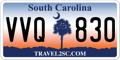 SC license plate VVQ830