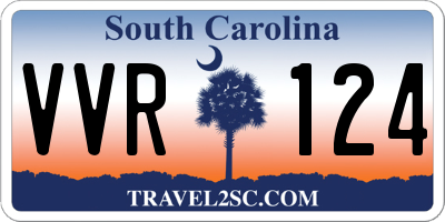 SC license plate VVR124