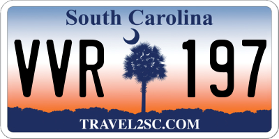 SC license plate VVR197