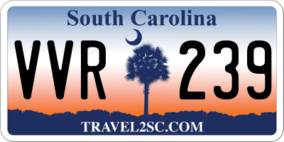 SC license plate VVR239