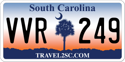 SC license plate VVR249