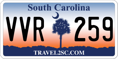 SC license plate VVR259