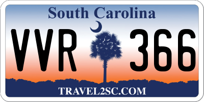SC license plate VVR366