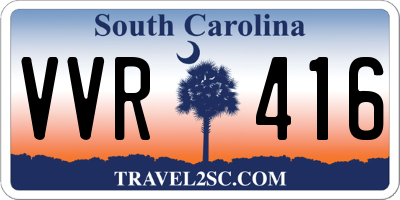 SC license plate VVR416
