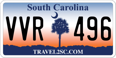 SC license plate VVR496