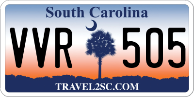 SC license plate VVR505